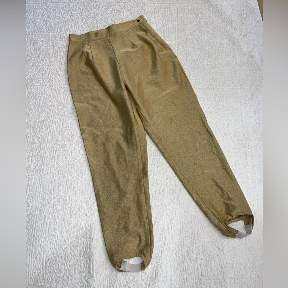 David David Gold Vintage Stirrup Pants